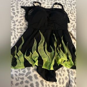 NWT Torrid Maleficent One Piece Swimsuit Size 00